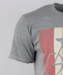 Camiseta Casual Speed Bicycle Ferrugem Cinza - comprar online