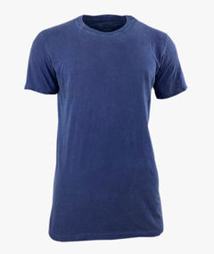 Camiseta Casual Estonada Azul