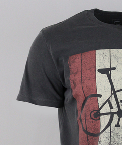 Camiseta Casual Mountain Bike Ferrugem Chumbo na internet