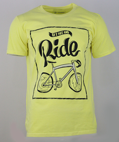 Camiseta Casual Speed Ride Amarela - Fabri Originals