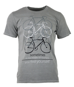 Camiseta Casual Speed Four Bikes Cinza - Fabri Originals