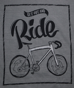 Camiseta Casual Speed Ride Cinza na internet