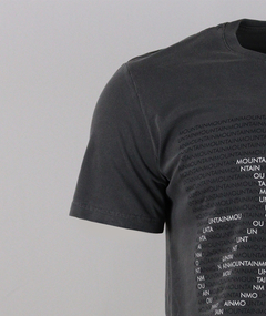 Camiseta Casual Mountain Bike Letras Chumbo - comprar online