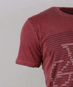 Camiseta Casual Mountain Bike Letras Vermelha - comprar online