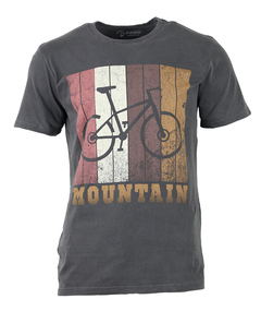 Camiseta Casual Mountain Bike Ferrugem Cinza