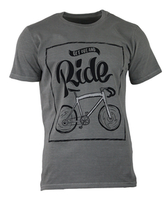 Camiseta Casual Speed Ride Cinza