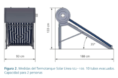 Termotanque Solar Sg100 - No Presurizable De 100lts (2 Personas) en internet