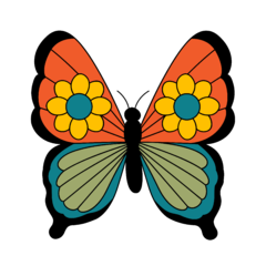 Imagem do Butterfly em nosso tecido "Fit Fashion"