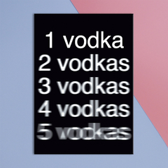 Ímã de Geladeira Vodka 6x8,5cm