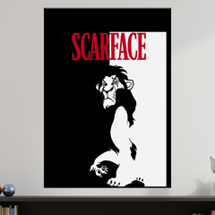 Placa Decorativa Scarface Rei Leão