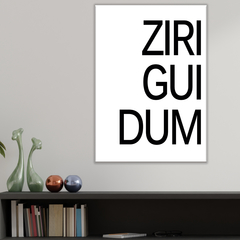 Placa Decorativa Ziriguidum 21x30cm