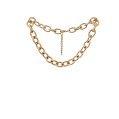 Choker Corrente Dourada Elos - - loja online