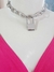 Choker Prateada de Corrente com Pingente Cadeado - loja online