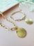 Mix Colar Dourado e Pulseira Pai Nosso - comprar online