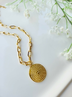 Mix Colar Dourado e Pulseira Pai Nosso - - loja online