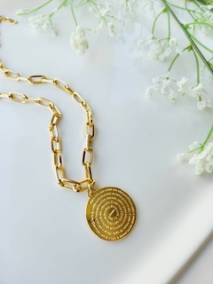 Mix Colar Dourado e Pulseira Pai Nosso - loja online