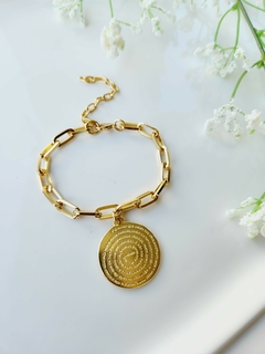 Imagem do Mix Colar Dourado e Pulseira Pai Nosso