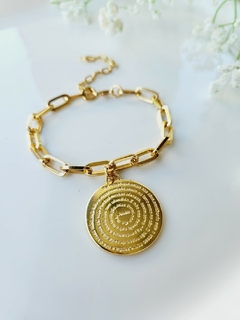 Mix Colar Dourado e Pulseira Pai Nosso -