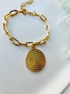 Mix Colar Dourado e Pulseira Pai Nosso - comprar online