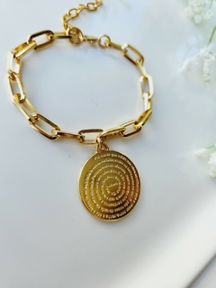 Mix Colar Dourado e Pulseira Pai Nosso - - comprar online