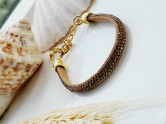 Pulseira com Strass na cor Dourada - comprar online