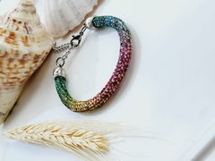 Pulseira com Strass Colorida - - comprar online