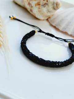 Pulseira de Paetê Preta - - comprar online