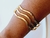 Bracelete Dourado ou Prateado em Formato de Ondas - comprar online