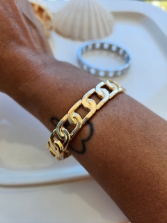 Bracelete Tipo Corrente Dourado e Prateado - - comprar online