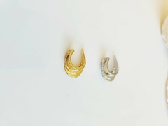 Piercing Fake Dourado ou Prateado de Micro Zircônias - - comprar online