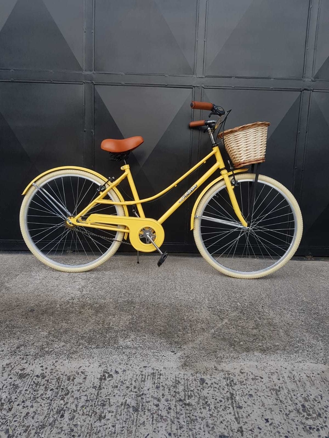 Bicicleta Rodado 26 Dama Mujer Paseo Full Urbana Con Porta