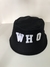 Bucket HAT WHO - Black ( preto ) etiqueta WHO BRANCA na internet