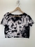 Cropped Marble Black - Tie Dye