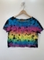 Cropped Black Color - Tie Dye