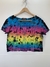 Cropped Black Color - Tie Dye na internet