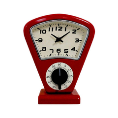 Relógio de Mesa Sam Red Oldway - 21x18 cm