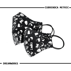 CUBREBOCAS FANDOM NEGROS - tienda online