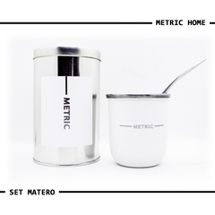 SET mate de acero + lata ♥ - comprar online