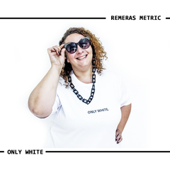 Remera ONLY WHITE. en internet