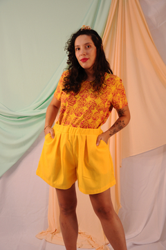 shorts amarelo - comprar online