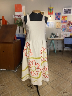 vestido pintado à mão