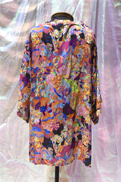 kimono curto jardim místico - loja online