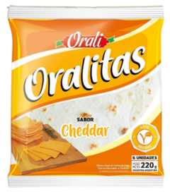 Tortillas sabor cheddar x 6 un - Orali