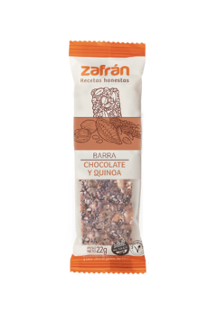 Barra de quinoa y chocolate sin TACC x 23 g - Zafran