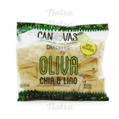 Galletitas crackers de oliva, chía y lino x 150 gr - Canvas