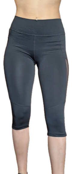 Capri Tiro Alto Lycra Mujer Deportiva con Transparencia - comprar online