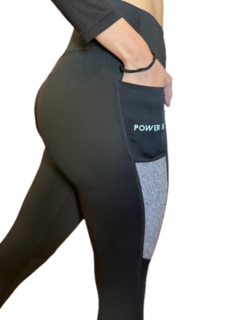 Calza Tiro Alto Suplex Leggings PowerFit Con Bolsilo - comprar online