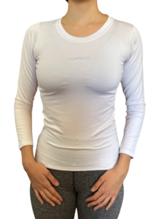 Camiseta Termica Mujer Blanca Manga Larga