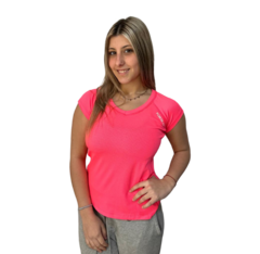 Remera Deportiva De Entrenamiento Mujer Dry Fit Rosa - lasmarquezas