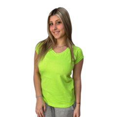 Remera Deportiva De Entrenamiento Mujer Dry Fit Amarillo